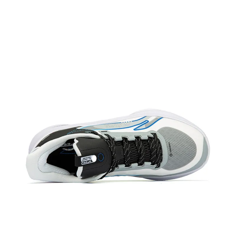 LiNing Wear resistant, Non slip And Breathable Low Top Basketball Shoes Men's White Black-2