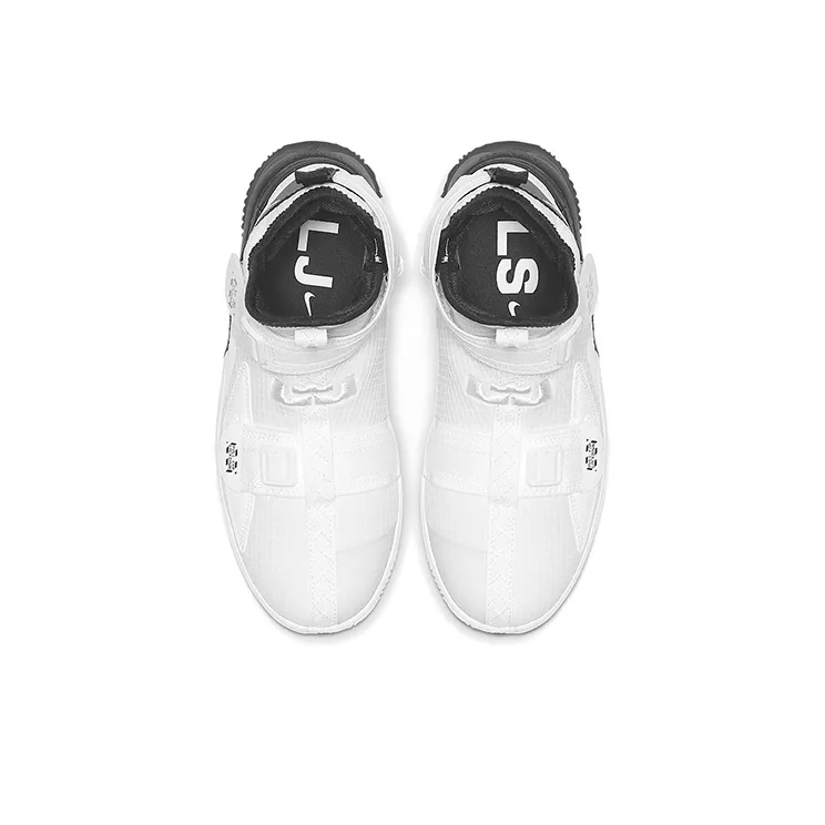 Nike Zoom Soldier 13 FlyEase Cushioned Slip Resistant High Top Performance Basketball Shoes GS Black White-3