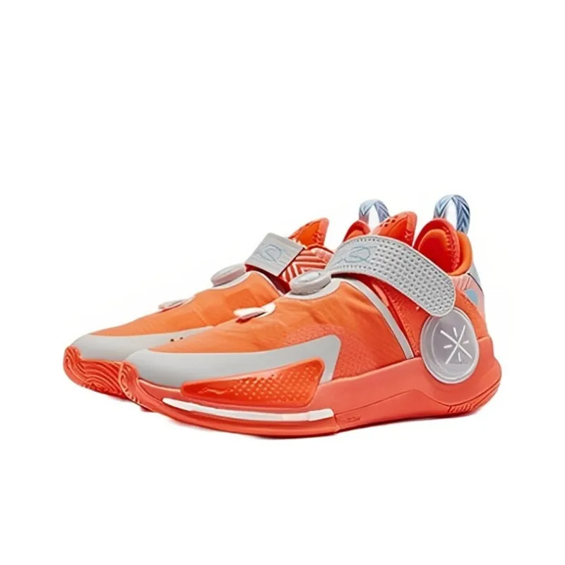 LiNing Wade Fission 7 V2 Low Top Basketball Shoes Neon Radiant Orange-2