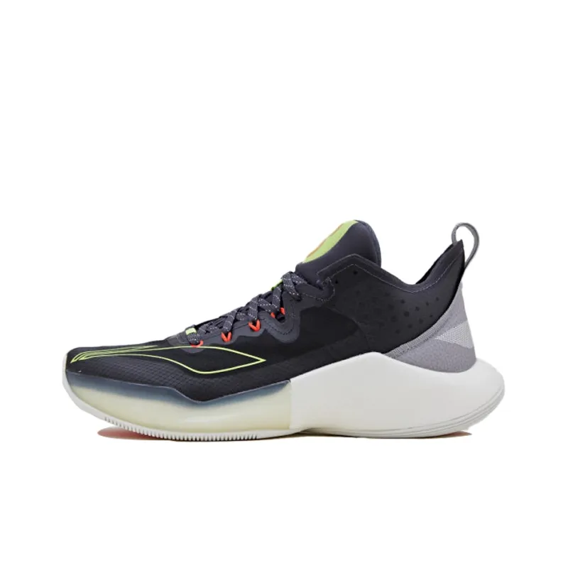 LINING SONIC 8 Basketball Shoes Men Low Top Black/White-0