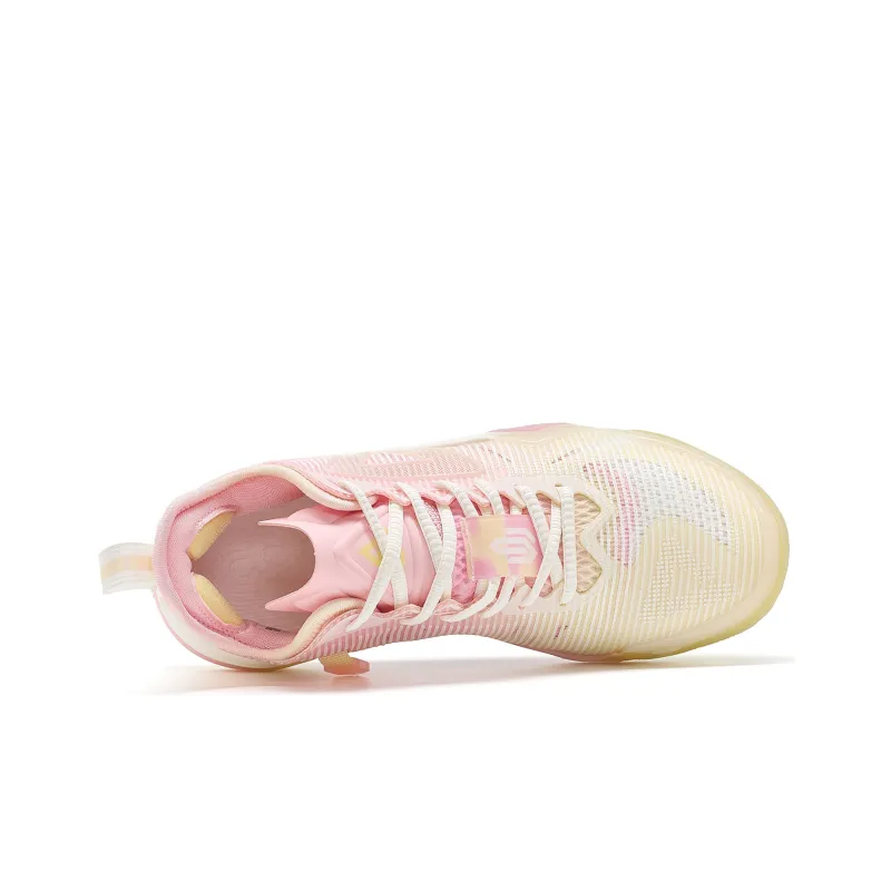 PEAK Wiggins AW1 Replaceable Version Taichi Ripple Low-Top Performance Basketball Shoes Women's Light Pink-3
