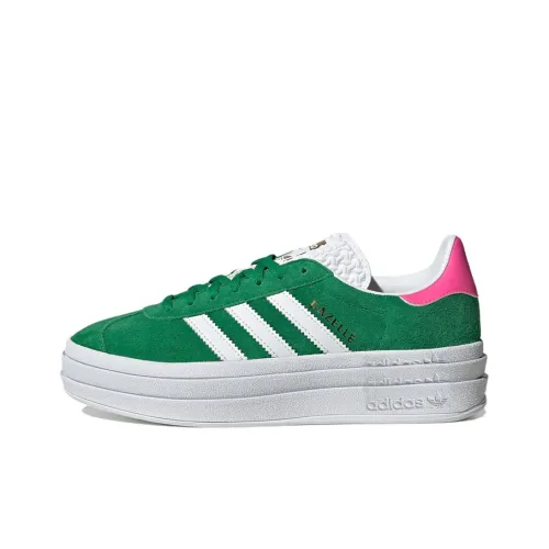 Adidas Gazelle Bold Green Lucid Pink Women's