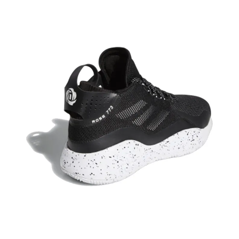 D Rose 773 Adidas 2020 'Black White'-3