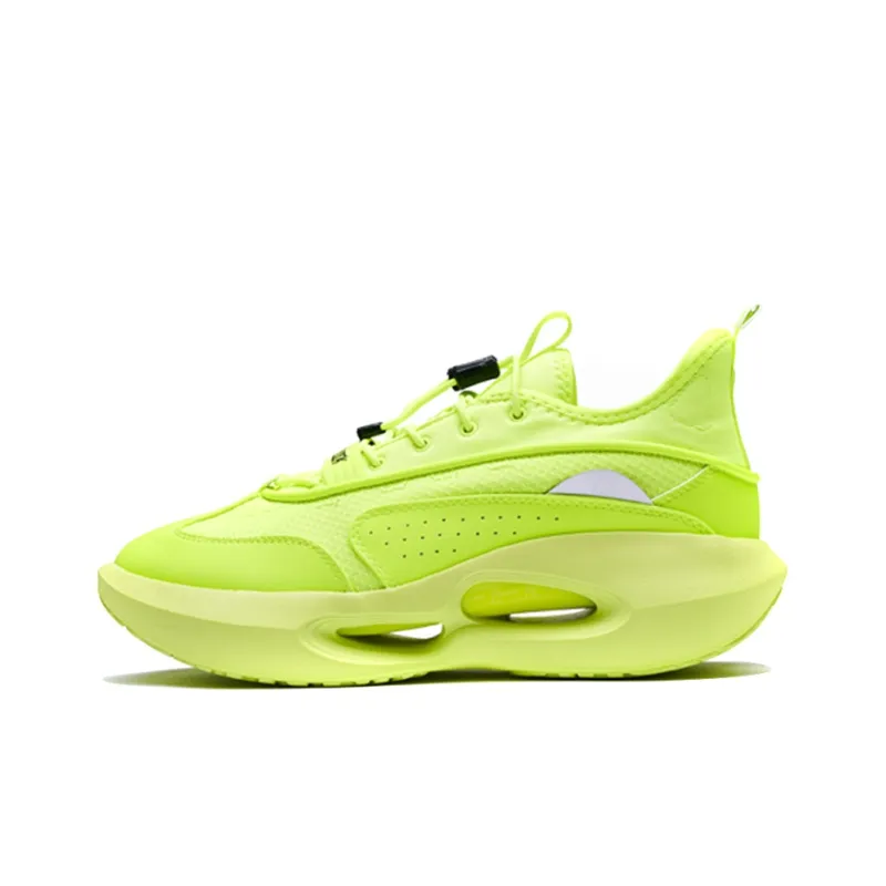 361° HOURGLASS Time Woven Non slip Lightweight Low Top Basketball Shoes Men's Fluorescent Yellow-0