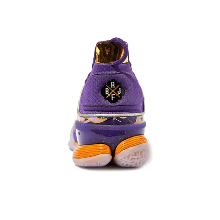LiNing Speed 7 Cushioning Anti Slip And Wear Resistant Low Top Basketball Shoes Blue Purple-2