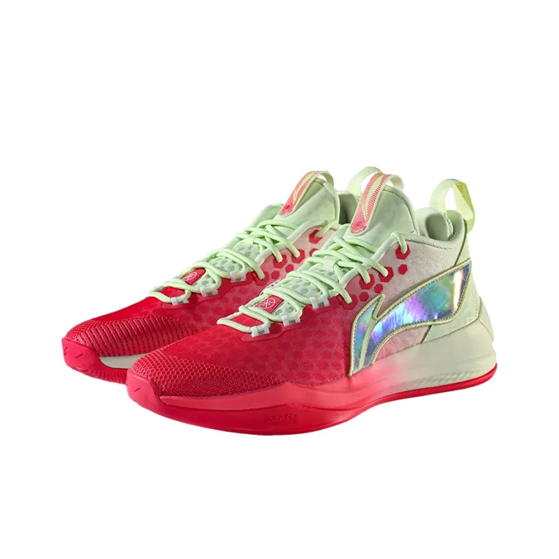 LiNing Shadow 1 Basketball Shoes Men's Red Green-2