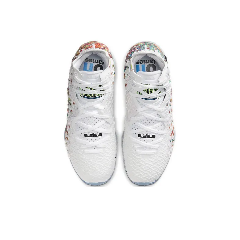 Nike LeBron 17 EP White Black-3