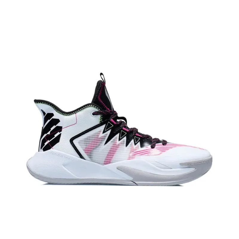LiNing Storm Slip Resistant Lightweight Rebound Mid Top Basketball Shoes Men's-1