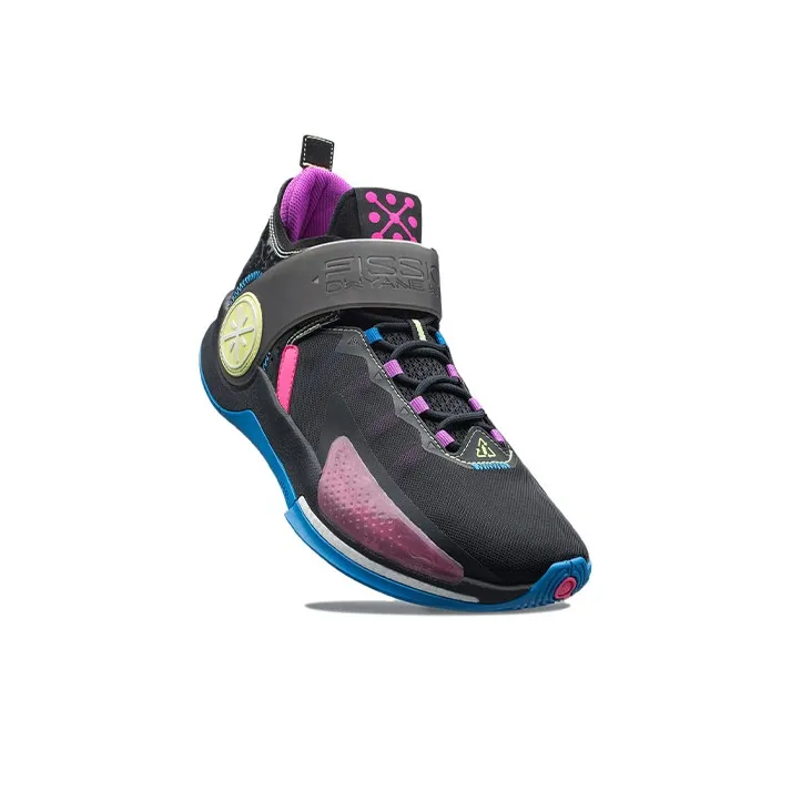 LiNing Wade Fission 7 Cushioning Wear Resistant Rebound Low Top Basketball Shoes Men's Pink Black-1