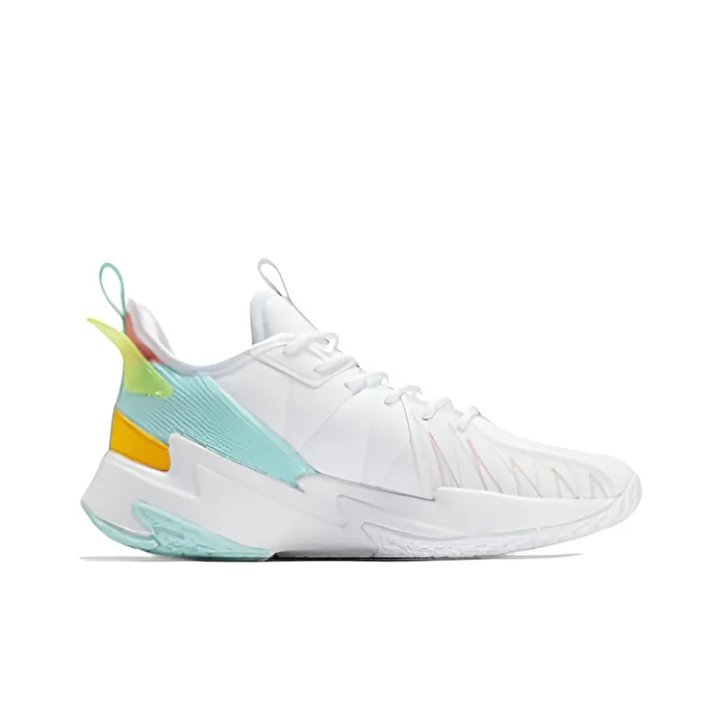 361° Shadow Blade 2 Basketball Shoes Men Low Top 361 Degrees White/Ice Clear/Yellow/Pink-1