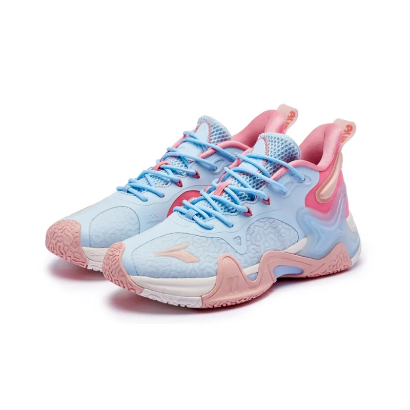 361° LAVA 2.0 Cushioning Wear Resistant Low Top Performance Basketball Shoes Men's Glacier Blue-2