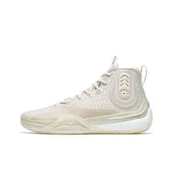 XTEP Royal Wind Generation Basketball Shoes Men High Top Tea White