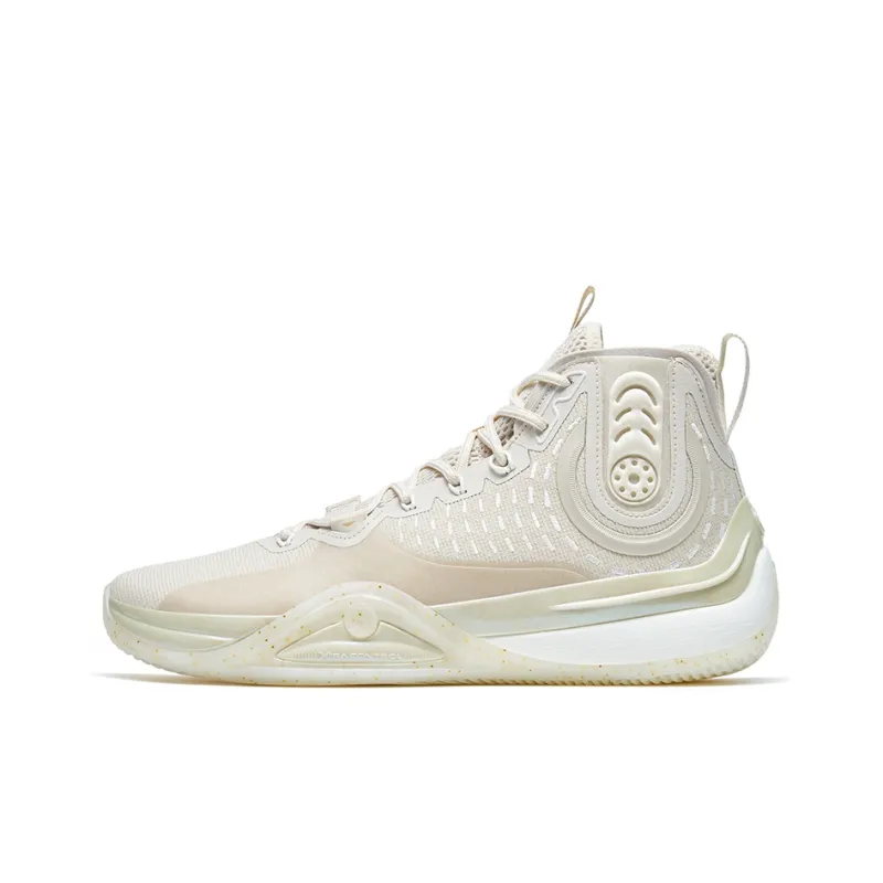 XTEP Royal Wind Generation Basketball Shoes Men High Top Tea White-0
