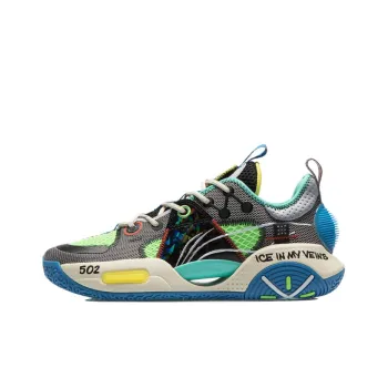 LiNing All City 9 V1.5 Wear Resistant Slip Resistant Low Top Performance Basketball Shoes Men's Gray Black