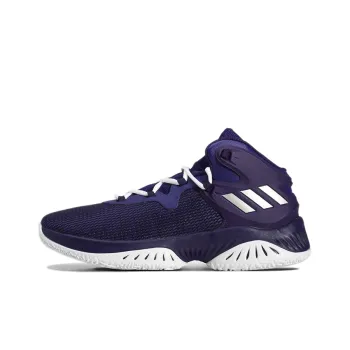Adidas D Rose Explosive Bounce Wear-Resistant Mid-Top Basketball Shoes Men's Purple