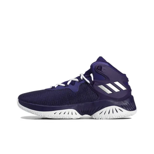 adidas feiert D Rose Explosive Bounce Wear-Resistant Mid-Top Basketball Shoes Men's Purple