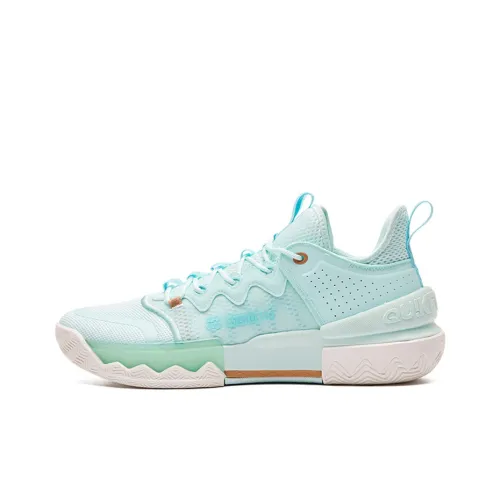 361° Burning Battle 2.0 Basketball Shoes Men Low-Top Mint Green/White