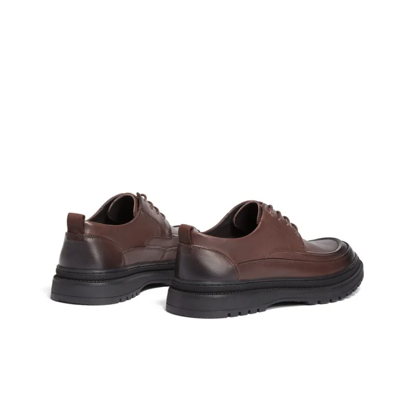 BELLE Dress Shoes Men Low Top Black/Brown-2