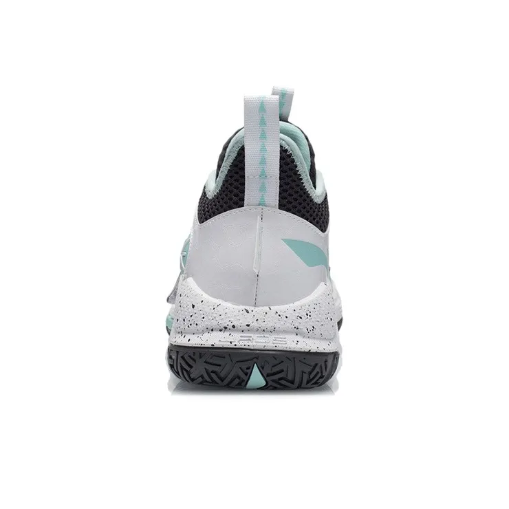 LiNing Wade Block Cushioning Anti Slip And Wear Resistant Coverage Support Low Top Basketball Shoes White Black-4