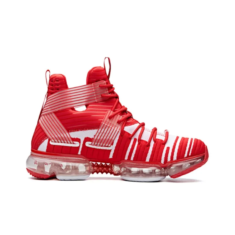 MARVEL x Anta SEEED Non-slip Lightweight High-Top Basketball Shoes Men's Red White-1