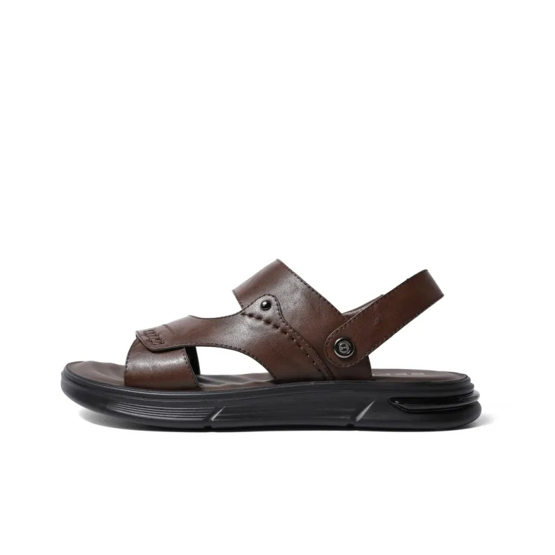 BELLE Stylish Sandals Men's Black Brown-0