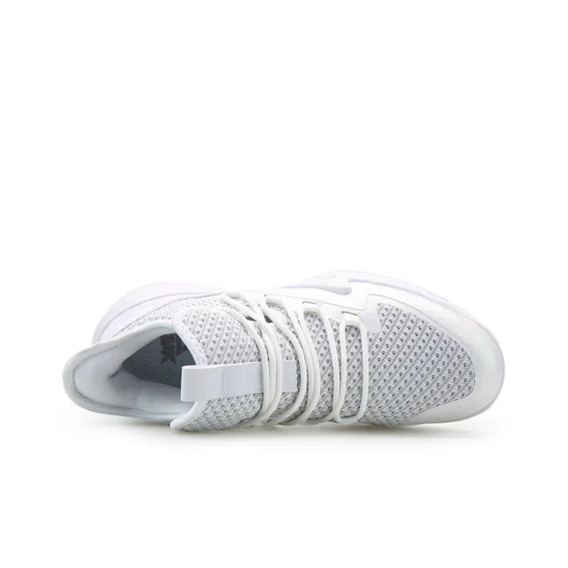 PEAK Shock Absorbers With Slip Resistant And Abrasion Resistant Properties Mid Top Basketball Shoes Men's White Gray-3