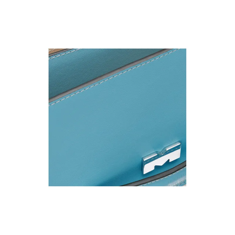 Moynat Soft Calfskin Crossbody Bag, Shoulder Bag Women's Blue-4