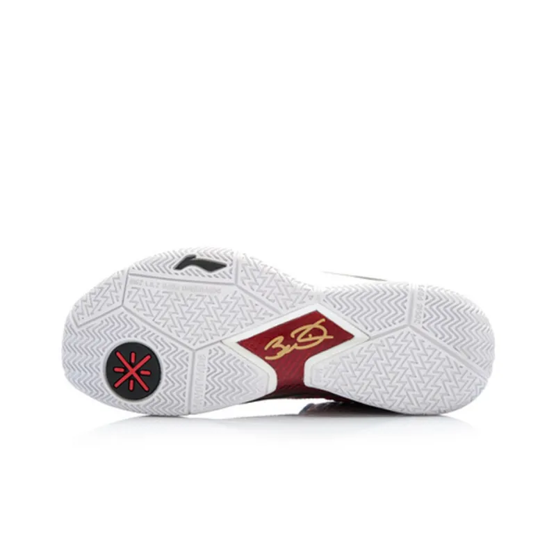 LiNing WOW 3 Red Sea Basketball Shoes Men's Red Black-4