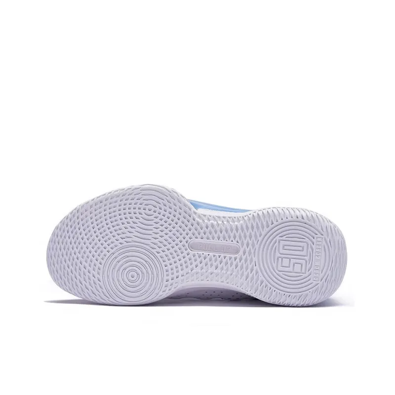 361° Cushioning Abrasion Resistant Lightweight Low Top Performance Basketball Shoes Men's White Blue-4