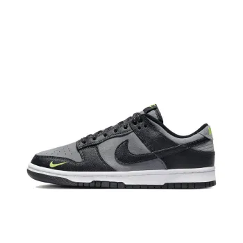 Nike Dunk Low Black Cool Grey Volt Mini Swoosh