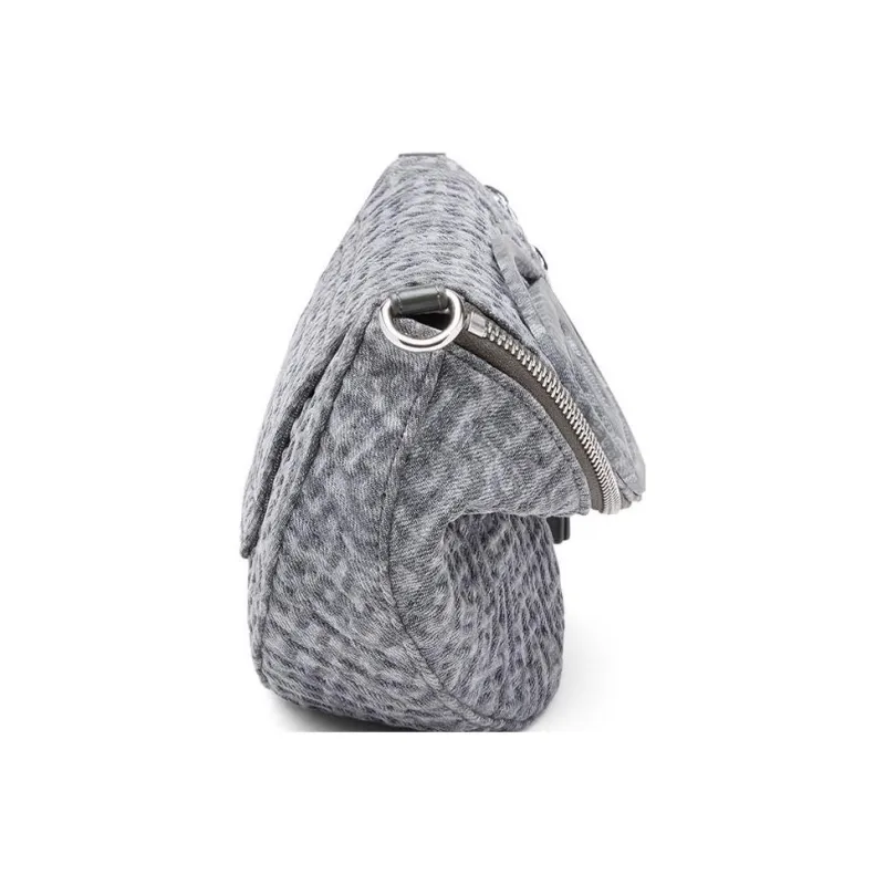 DIESEL Fabric Fanny Pack, Crossbody Bag Mini Women's Gray-2