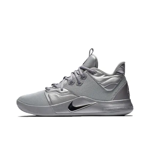 Nike PG 3 Basketball Shoes Men Low-Top Silver