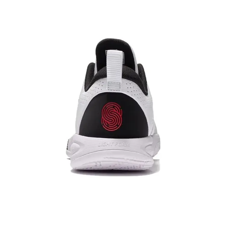 LiNing Speed 8 TD Cushioning Anti-Slip And Wear-Resistant Support Low-Top Basketball Shoes White Black-3