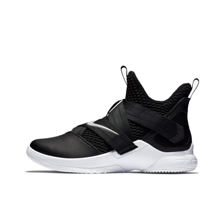 Nike LeBron Soldier 12 Tb Black White Silver POIZON