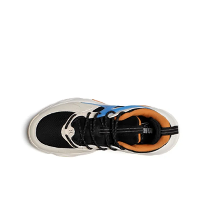 XTEP Breathable Low Top Performance Basketball Shoes Men's Black White Blue-2