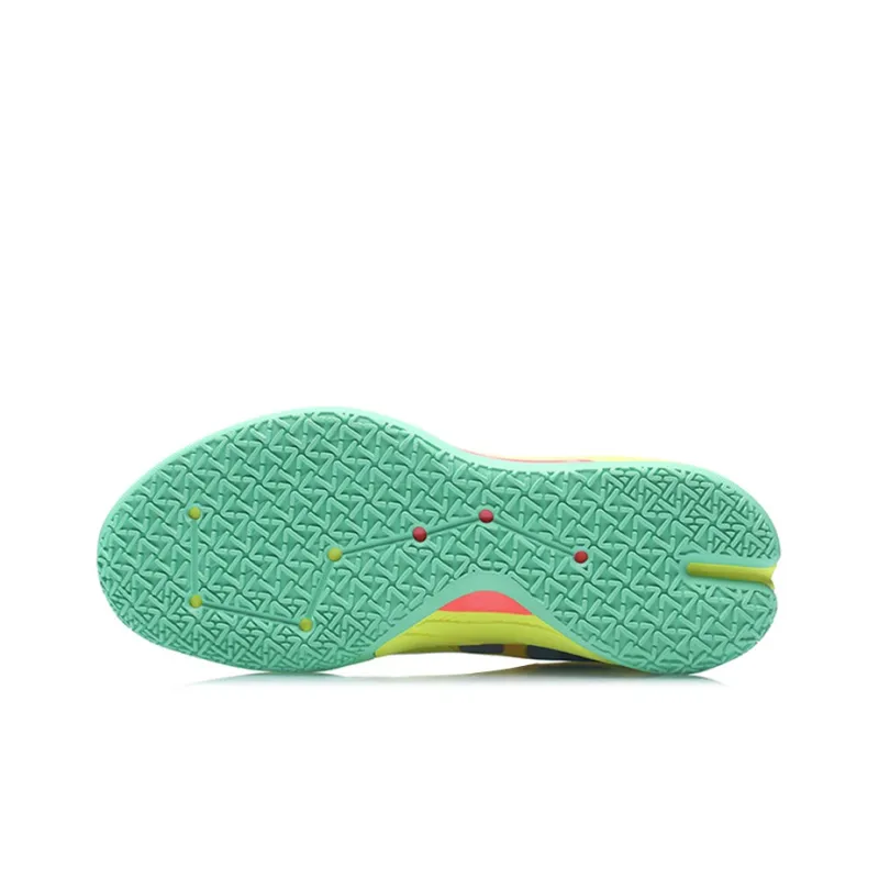 LINING Speed 7 Basketball Shoes Men Low Top Yellow/Green-3