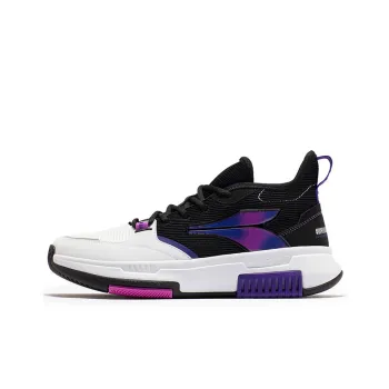 361° Tackle Basketball Shoes Men Low Top 361 Degrees White/Obsidian Black