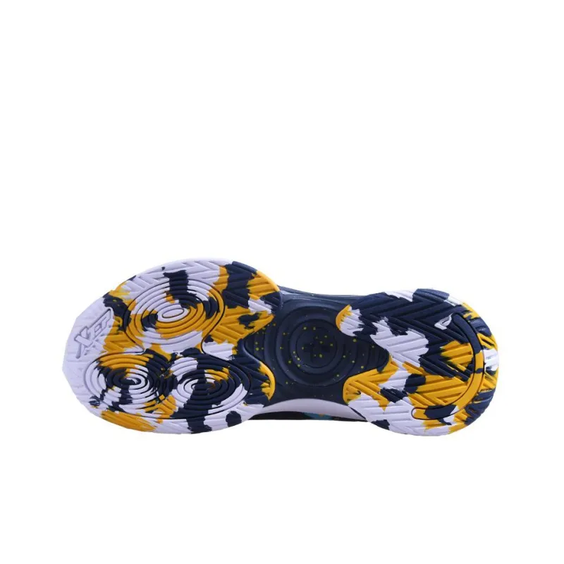XTEP Forest Storm Collection Slip Resistant, Abrasion Resistant, Breathable Low Top Basketball Shoes Men's Blue White-4