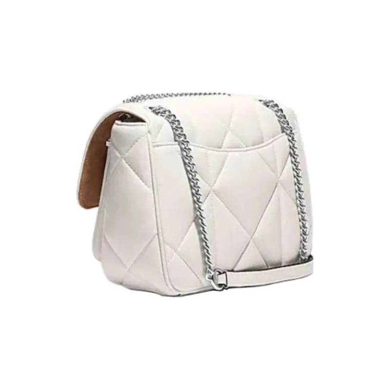 COACH Klare Sheepskin With Cow Leather Cloud Bag Shoulder Bag Crossbody Bag Medium Size Women's White-1