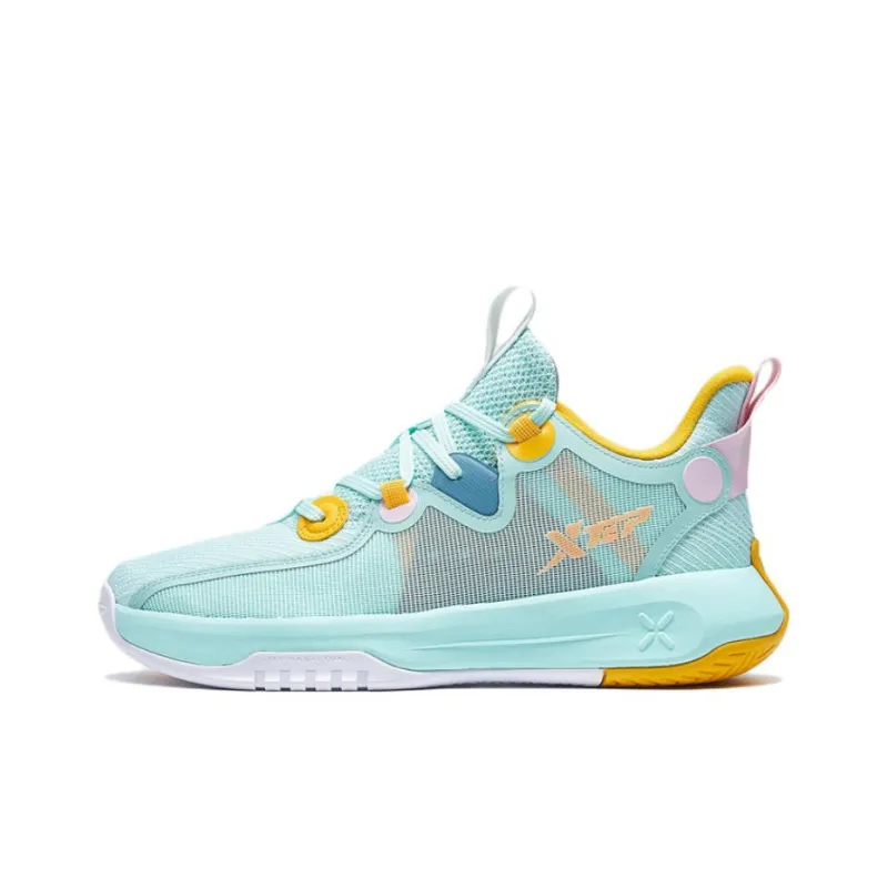 XTEP Ling Ren Basketball Shoes Men Low Top Green-0