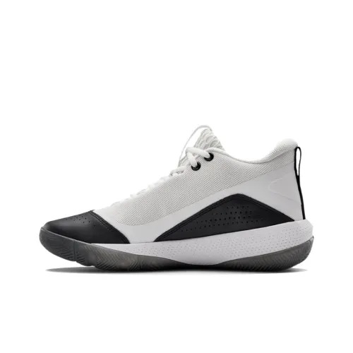 Under Armour Sc 3zer0 IV Basketball Shoes Unisex Mid-Top Black/White