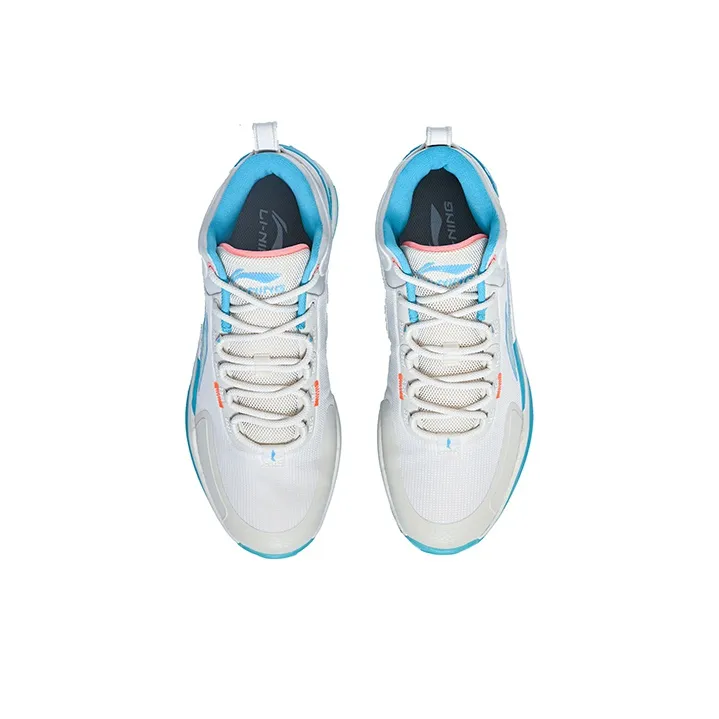 LiNing Way Of Wade 9 37 TD Cushioning Anti Slip And Wear Resistant Mid Top Basketball Shoes Blue Green-3