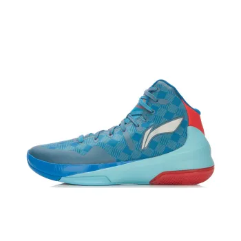 LINING Speed 3 Basketball Shoes Unisex High Top Blue/Red