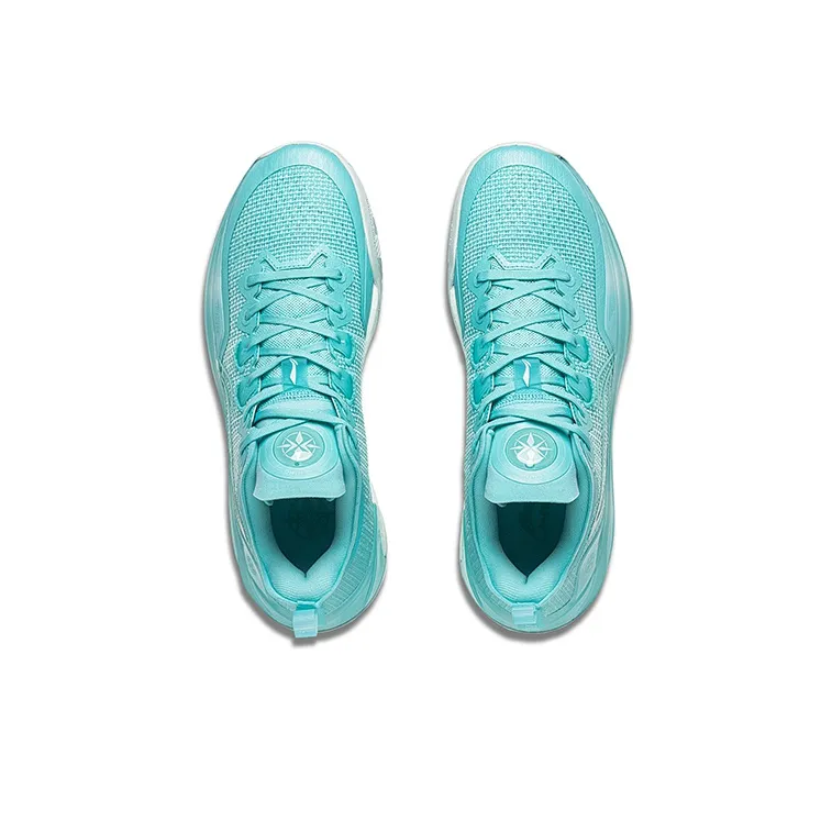 LiNing Liren 3 V2 Jade Sea Slip Resistant, Abrasion Resistant, Lightweight Mid Top Basketball Shoes Men's Aqua Green-2