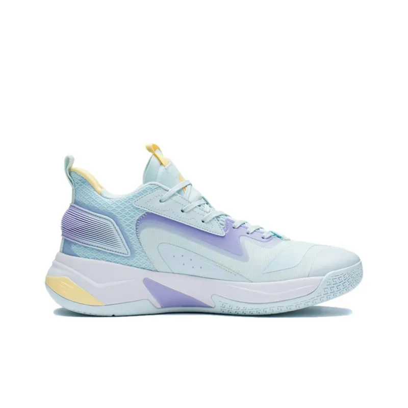 LiNing Fighting Falcon Cushioning Rebound Low-Top Performance Basketball Shoes Men's Blue-1