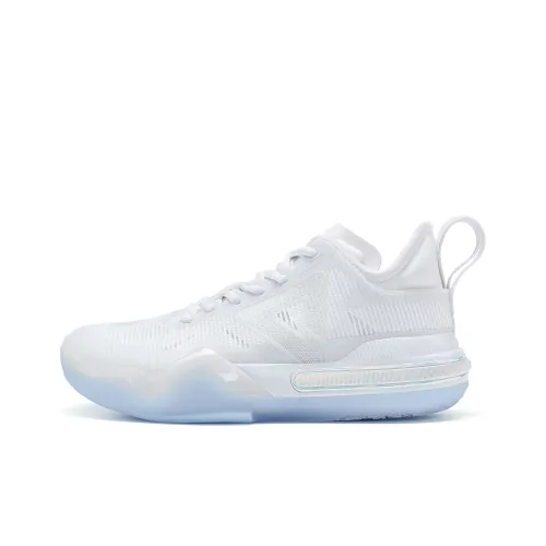 PEAK Wiggins AW1 Basketball Shoes Women's Low-Top All White