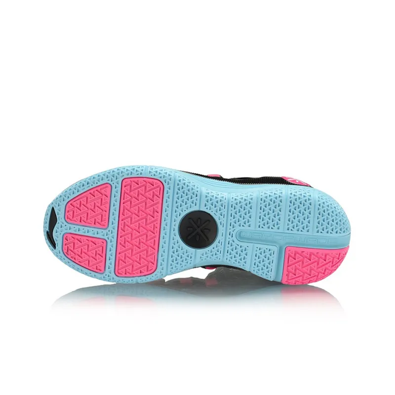 LINING The Sixth Man 2019 Basketball Shoes Men Low Top Black/Blue/Pink-5