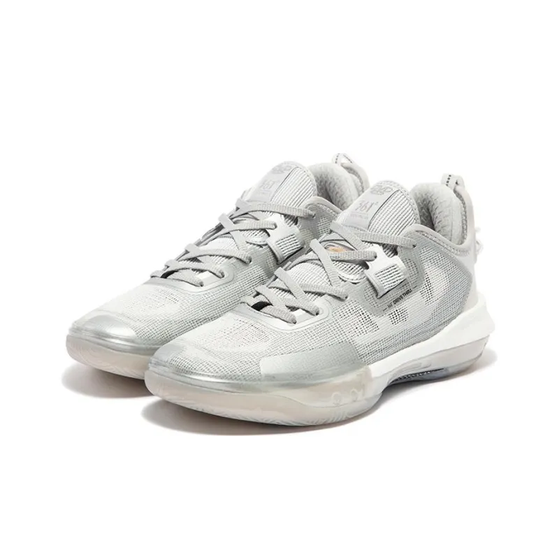 361° Supernova 1.0 Pro CD Low Top Performance Basketball Shoes Men's Silver White Obsidian Black-2