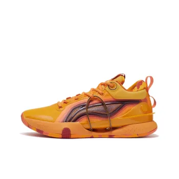 LINING Speed 8 Premium Basketball Shoes Men Low Top Mango Orange Yellow
