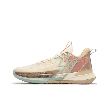 361° Big3 4.0 SWITCH Roselle Anti Slip Wear Resistant Low Top Basketball Shoes Men's Beige
